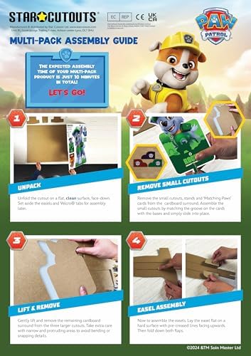 Star Cutouts SC4599 Paw Patrol Multi-Pack Cardboard Cutouts