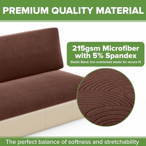 Hudson Comfort RV Couch Covers 2-Piece Set Chocolate