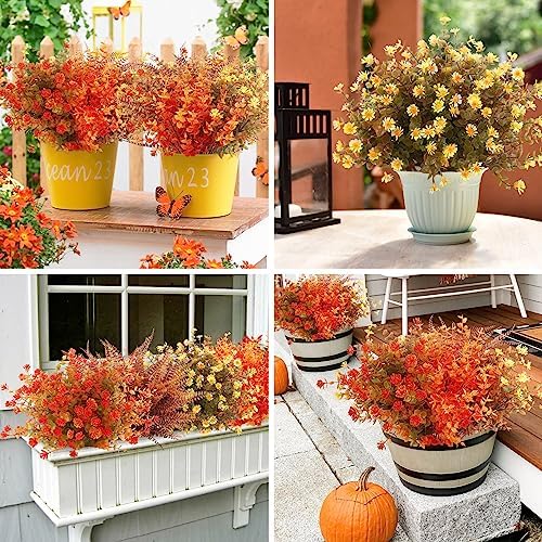 Ouddy Decor 24 Bundle Artificial Fall Flowers Set 1