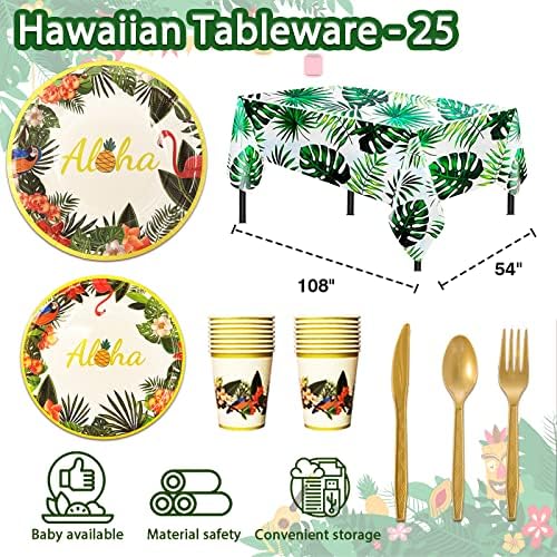 UJoyant 323 Piece Hawaiian Party Decor Kit