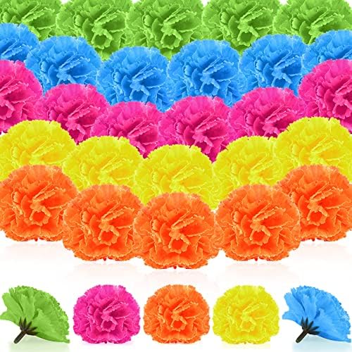 Syhood 50 Pcs Mexican Marigold Garland Decorations with Stems