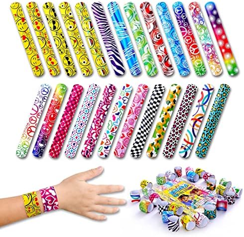 Giraffe Manufacturing 50-Pack Slap Bracelets for Kids