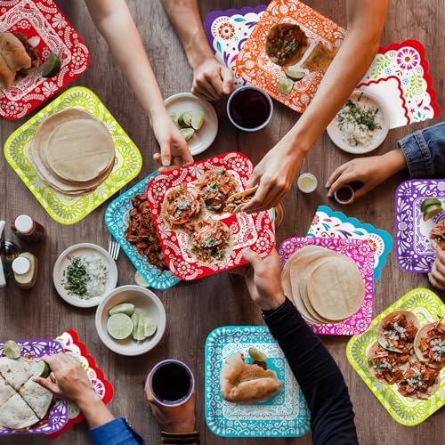 Fiesta Party Supplies Kit for 48 Mexican Celebration Plates Napkins Decor