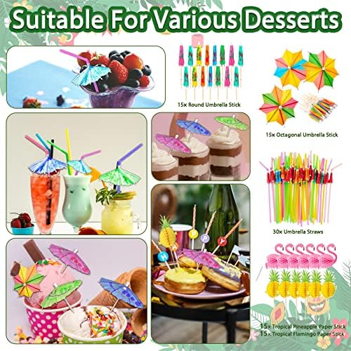 UJoyant 323 Piece Hawaiian Party Decor Kit