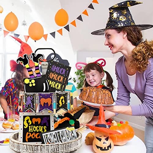 Hocus Pocus Decor Set - Halloween Tiered Tray Display