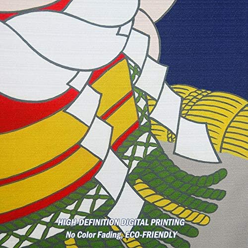 LIGICKY Noren Door Curtain Sumo Wrestler Print 335x59 Inch