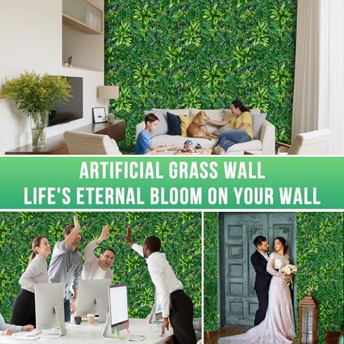 Artificial Boxwood Panels 20x20 12pcs UV Protection Privacy Fence Indoor Wedding Backdrop