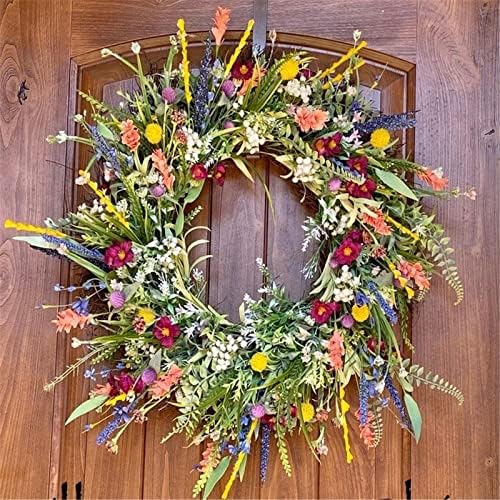 Texas Wildflower Wreath for Front Door Decorations 1