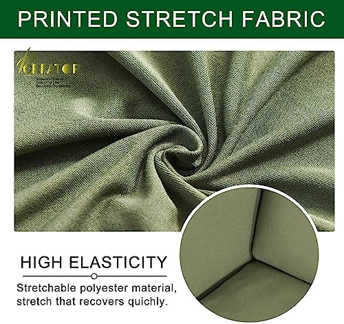 CRFATOP 2-Piece Stretch Wingback Chair Slipcover