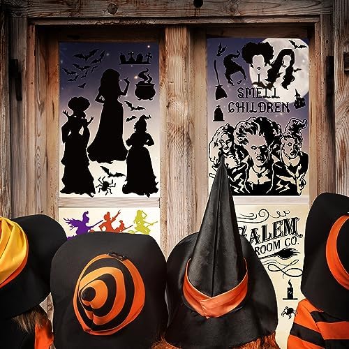 GreenPine 6Pcs Halloween Window Clings