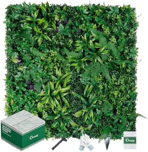 Artificial Boxwood Panels 20x20 12pcs UV Protection Privacy Fence Indoor Wedding Backdrop