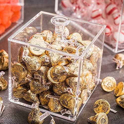Clear Candy Box 39x39x39 Inch Square Display Case with Detachable Lid