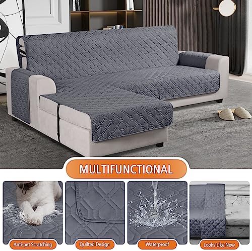 Vansofy Reversible L Shaped Sofa Slipcover for Pets