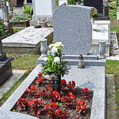 Geosar Metal Flower Vase for Cemetery Memorial Decor