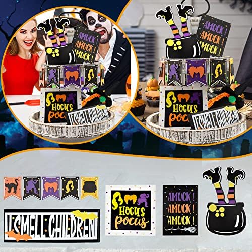 Hocus Pocus Decor Set - Halloween Tiered Tray Display