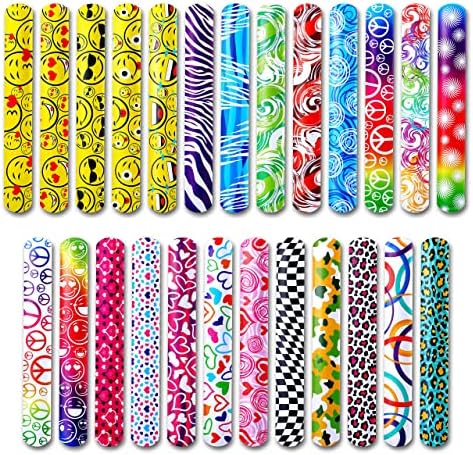 Giraffe Manufacturing 50-Pack Slap Bracelets for Kids