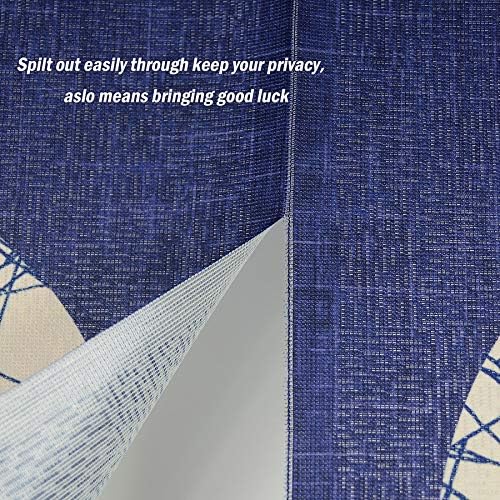 LIGICKY Japanese Style Noren Door Curtain Six Coins Pattern 335x59in
