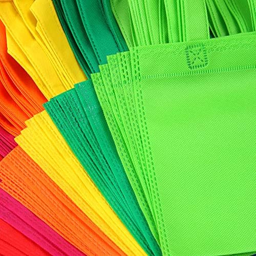 Elcoho 40 Piece Non-Woven Tote Bags with Handles